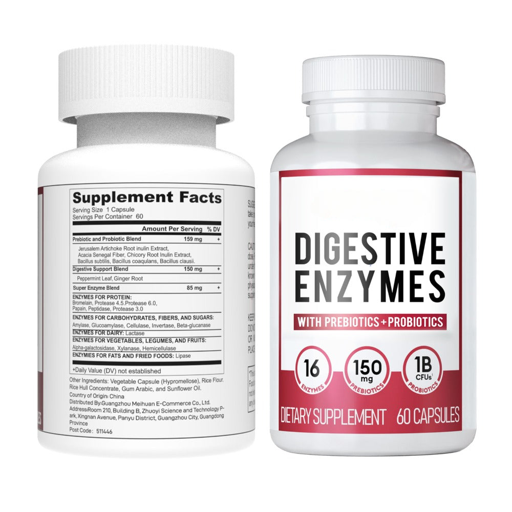 KRIAV™  - DIGESTIVE ENZYMES 60CT + 60B PROBIOTIC 30CT