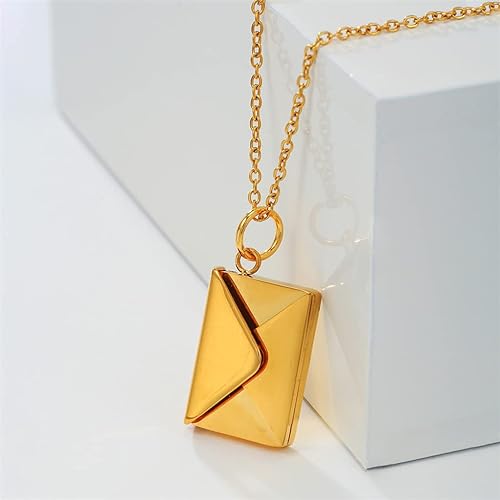 KRIAV™   - ENVELOPE LOVE LETTER PENDANT NECKLACE