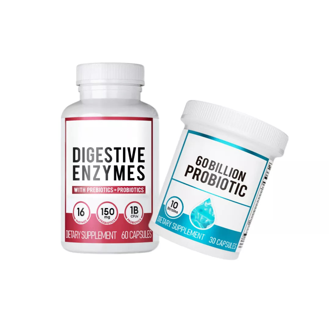 KRIAV™  - DIGESTIVE ENZYMES 60CT + 60B PROBIOTIC 30CT